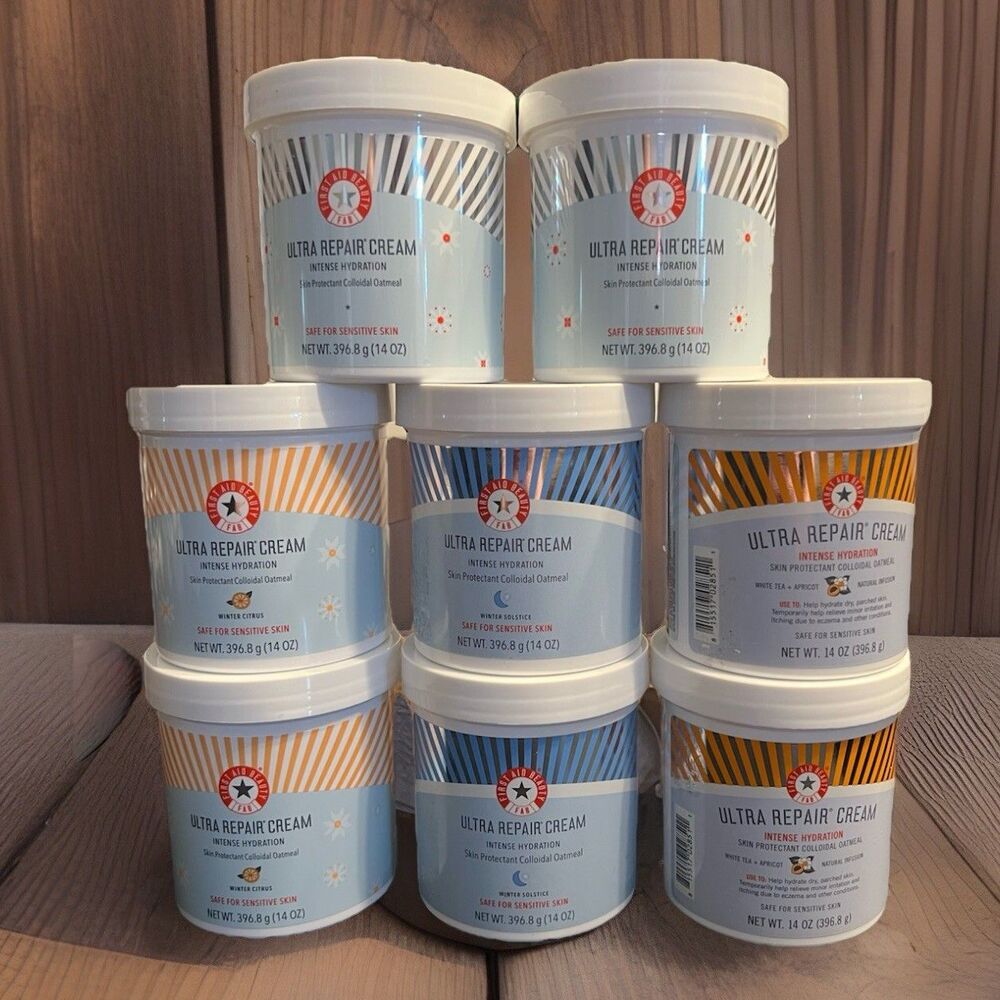 First Aid Beauty FAB Ultra Repair Cream 14oz JUMBO Choose Scent Intense Hydrat..